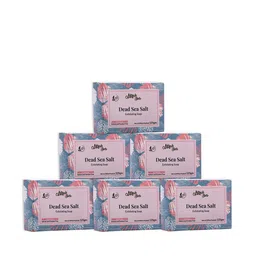 Mirah Belle Unisex Pack of 6 Organic Dead Sea Salt Exfoliating Soap Bar 125gm-98