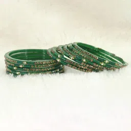 LAVAZZA Set Of 12 Crystal-Studded Bangles-image-41