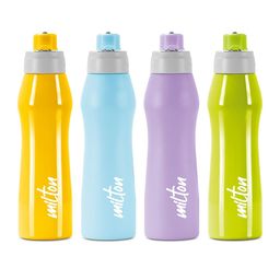 Milton Active 1000 Set Of 4 Assorted Leak Proof Stainless Steel Water Bottles 885 ML Each image 1