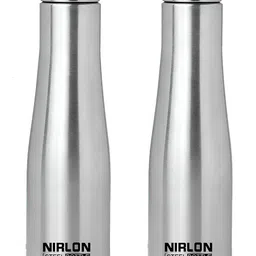 NIRLON Silver-Toned 2 Stainless Steel Water Bottle 1000 ml Each-image-54
