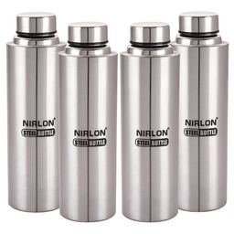 NIRLON Silver-Toned 4 Pieces Water Bottle 1 L Each-image-3