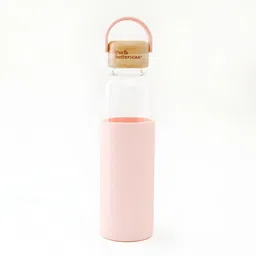 The Better Home Pink Glass Water Bottle 500ml-image-83