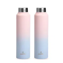 Speedex Pink & Blue Set of 2 Stainless Steel Water Bottle-25