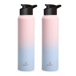 Speedex Pink & Blue Set of 2 Stainless Steel Water Bottle-22
