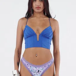 Big Little Lemons Floral Printed Laced Mid-Rise Thong Brief-image-21