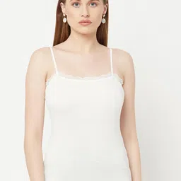 Espresso Women Off White Solid Camisole-image-8