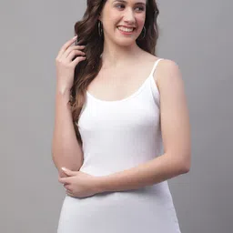Friskers Non-Padded Cotton Spaghetti Camisole-image-18
