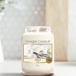 YANKEE CANDLE White Original Large Jar Vanilla Scented Candle-55