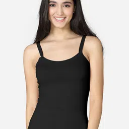 VStar Women Black Solid Pure Combed Cotton Camisole-image-89