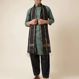 Fabindia Striped Woven Design Stole-picture-28