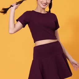 Oomph! Round Neck Top with Skirt-image-15