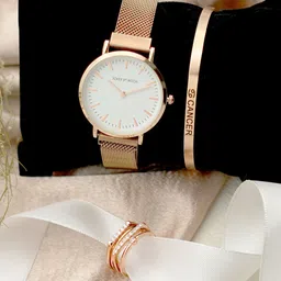 JOKER & WITCH Melting Heart Cancer Love Triangle Women Watch Gift Set JWLT138-image-93