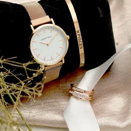 JOKER & WITCH Women Melting Heart Pisces Love Triangle Jewellery & Watch Gift Set JWLT134-image-94