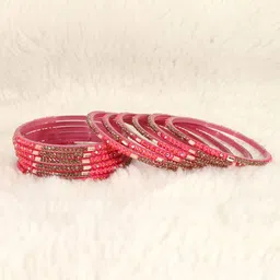LAVAZZA Set Of 12 Crystal & Cubic Zirconia Studded Bangles image 3