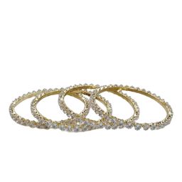 Anouk Set Of 4 Gold-Plated AD Studded Bangle image 4
