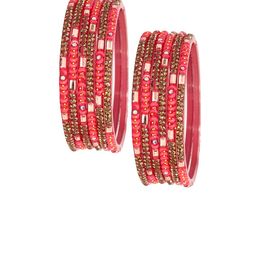 LAVAZZA Set Of 12 Crystal & Cubic Zirconia Studded Bangles image 2