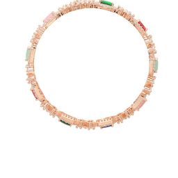 Anouk Set Of 2 Rose Gold-Plated Stone Studded Bangles image 3