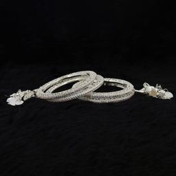 NMII Set Of 4 Zircon Studded Latkan Bangles image 3