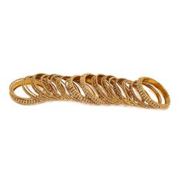 Anouk Set Of 12 Gold-Plated Stone Studded Bangles image 3