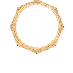 Rubans Set Of 2 Gold-Plated Stone-Studded Bangles image 2