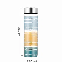 BOROSIL Glance Transparent Borosilicate Glass Bottle 550 ml image 3