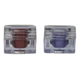 Veoni BELLE Set of 2 HD Holographic Glitter Eyeshadows 5g Each - Ruby Red + Mauve Purple-28