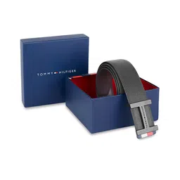 Tommy Hilfiger Men Textured Reversible Leather Formal Belt-image-93