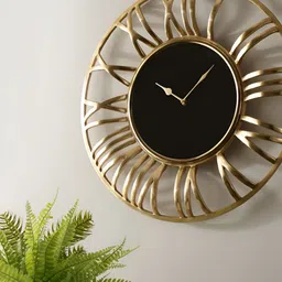 Decor de Maison Gold-Toned Traditional Table Clock-20