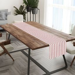 HOMADORN Red Floral 4 Seater Table Runners-28