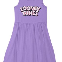 Looney Tunes by Wear Your Mind Girls Purple Looney Tunes Cotton Dress-image-28