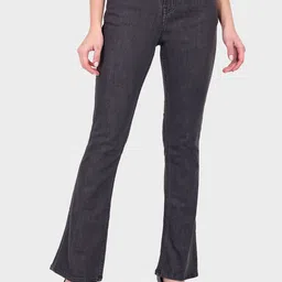 Mast & Harbour Women Grey Mid-Rise Stretchable Bootcut Jeans-picture-17