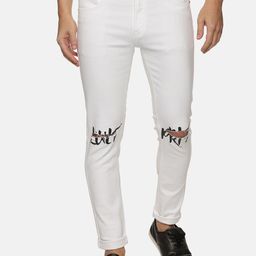 KULTPRIT Men Skin Tight Skinny Fit Slash Knee Stretchable Jeans-image-58