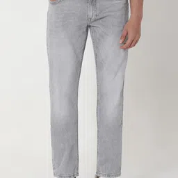 Mufti Men Straight Fit Heavy Fade Clean Look Stretchable Jeans-image-62