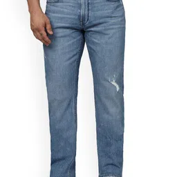 Celio Men Jean Slim Fit Mid Rise Mildly Distressed Heavy Fade Stretchable Jeans-image-69