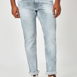 Mufti Men Straight Fit Low Distress Heavy Fade Stretchable Jeans-picture-35