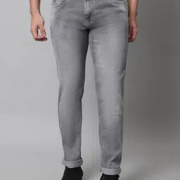 Cantabil Men Heavy Fade Cotton Stretchable Jeans-image-94