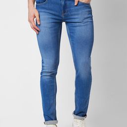 SPYKAR Men Skinny Fit Low-Rise Clean Look Heavy Fade Stretchable Jeans-picture-0