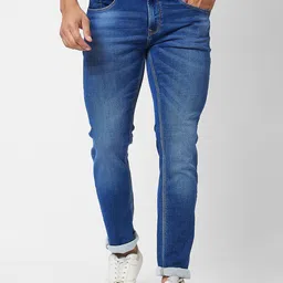 SPYKAR Men Skinny Fit Low-Rise Heavy Fade Clean Look Jeans-picture-22