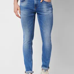 SPYKAR Men Skinny Fit Low-Rise Heavy Fade Stretchable Jeans-picture-17