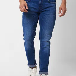 SPYKAR Men Skinny Fit Low-Rise Heavy Fade Stretchable Jeans-picture-10