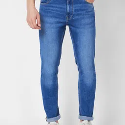 SPYKAR Men Super Skinny Fit Low-Rise Heavy Fade Cotton Jeans-image-6