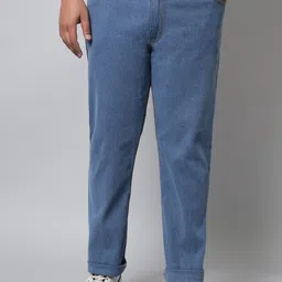 STUDIO NEXX Men Relaxed Fit Clean Look Stretchable Jeans-picture-39