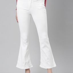 SHOWOFF Women Jean Bootcut Acid Wash Retro Denims Stretchable Clean Look Jeans-21
