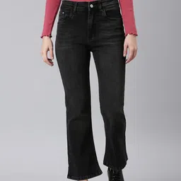 SHOWOFF Women Jean Bootcut Light Fade Acid Wash Clean Look Stretchable Jeans-image-78