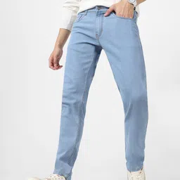 Urbano Fashion Men Blue Slim Fit Mid-Rise Clean Look Stretchable Jeans-picture-35
