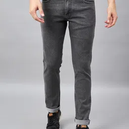 STUDIO NEXX Men Mid-Rise Clean Look Light Fade Tapered Fit Stretchable Jeans-image-96