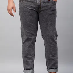 STUDIO NEXX Men Tapered Fit Clean Look Mid-Rise Jeans-image-63