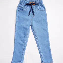 A-Okay Boys High-Rise Light Shade Clean Look Stretchable Jeans-image-82