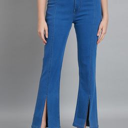 BAESD Women Jean Bootcut High-Rise Light Fade Stretchable Jeans-image-88