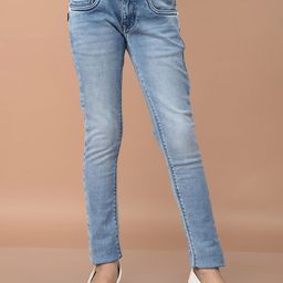 Crimsoune Club Girls Slim Fit Light Fade Stretchable Jeans-image-24